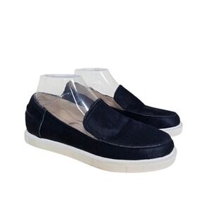 Zara Woman Black Haircalf Loafer Sneakers Slip On Casual Shoes Size 38 US 7.5
